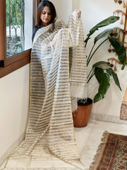 Handwoven Chanderi Zari Dupatta - Masakalee