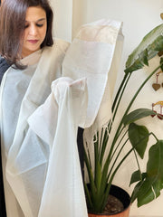Handwoven Chanderi Zari Dupatta - Masakalee