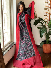 Handwoven Ikat Dupatta in Cotton - Masakalee