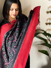 Handwoven Ikat Dupatta in Cotton - Masakalee