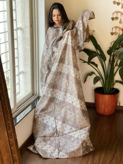 Kashish Cotton Handblock printed Dupatta with Thread and Sequin Embroidery - Masakalee