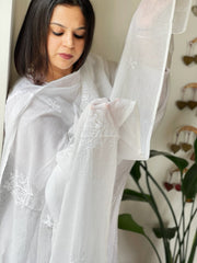 Kota Cotton Dupatta with Tepchi Handwork - Masakalee