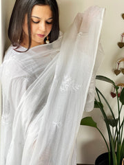 Kota Cotton Dupatta with Tepchi Handwork - Masakalee