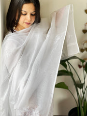 Kota Cotton Dupatta with Tepchi Handwork - Masakalee