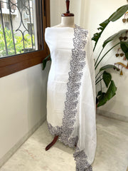 Kota Cotton Suit Set with Cut Work - Masakalee