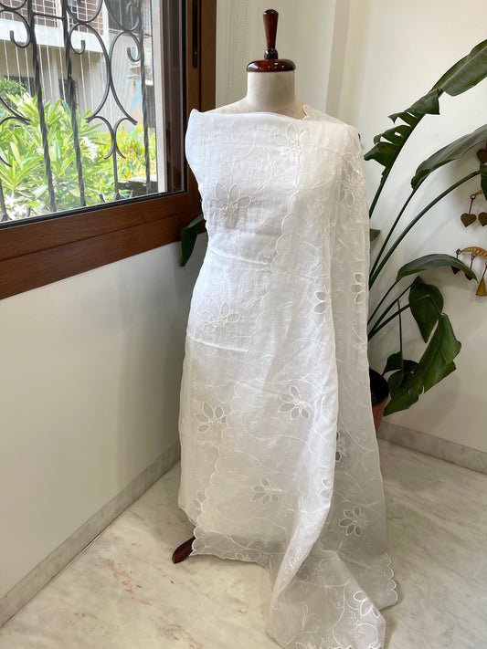 Kota Cotton Suit Set with Cut Work - Masakalee