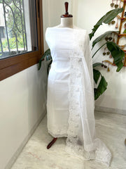Kota Cotton Suit Set with Cut Work - Masakalee
