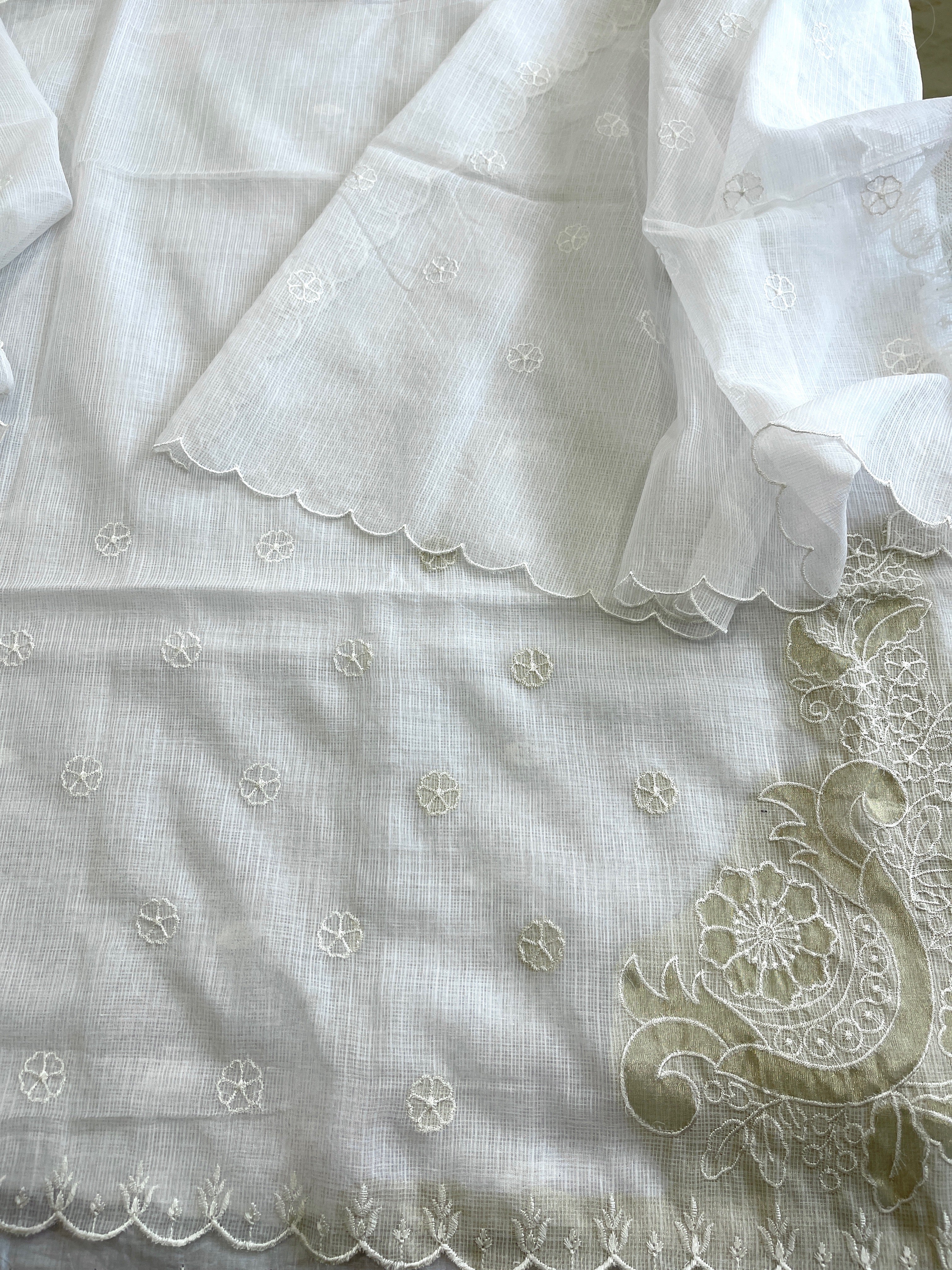 Kota Cotton Suit Set with Cut Work - Masakalee
