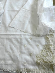 Kota Cotton Suit Set with Cut Work - Masakalee