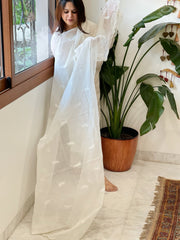 Mul Chanderi Dupatta with Embroidered Butas - Masakalee