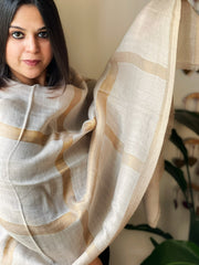 Pashmina Stole with Zari - Masakalee