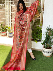 Printed Patola Dupatta in Fine Art Silk - Masakalee