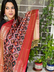 Purple Printed Patola Dupatta in Fine Art Silk - Masakalee