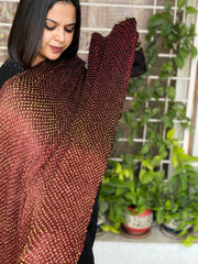 Rai Bandhej Dupatta in Pure Gajji Silk - Masakalee