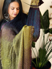 Rai Bandhej Dupatta in Pure Gajji Silk - Masakalee
