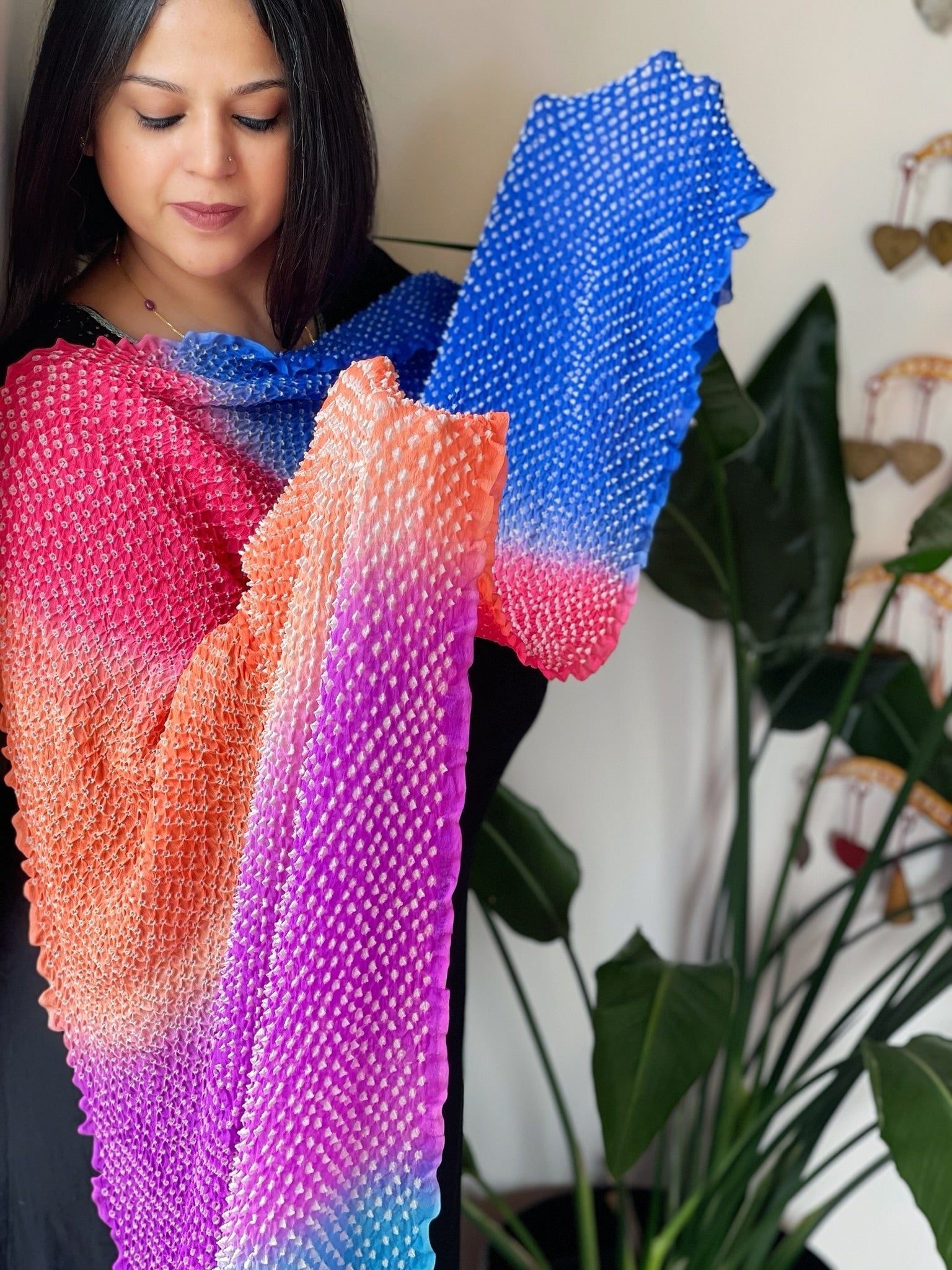 Rai Bandhej Dupatta in Pure Georgette - Masakalee