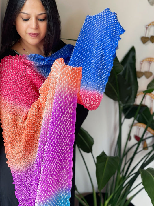 Rai Bandhej Dupatta in Pure Georgette - Masakalee