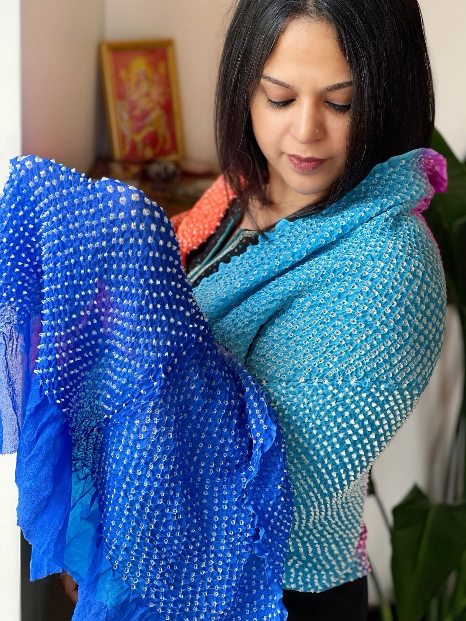 Rai Bandhej Dupatta in Pure Georgette - Masakalee