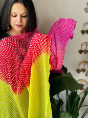 Rai Bandhej Dupatta in Pure Georgette - Masakalee