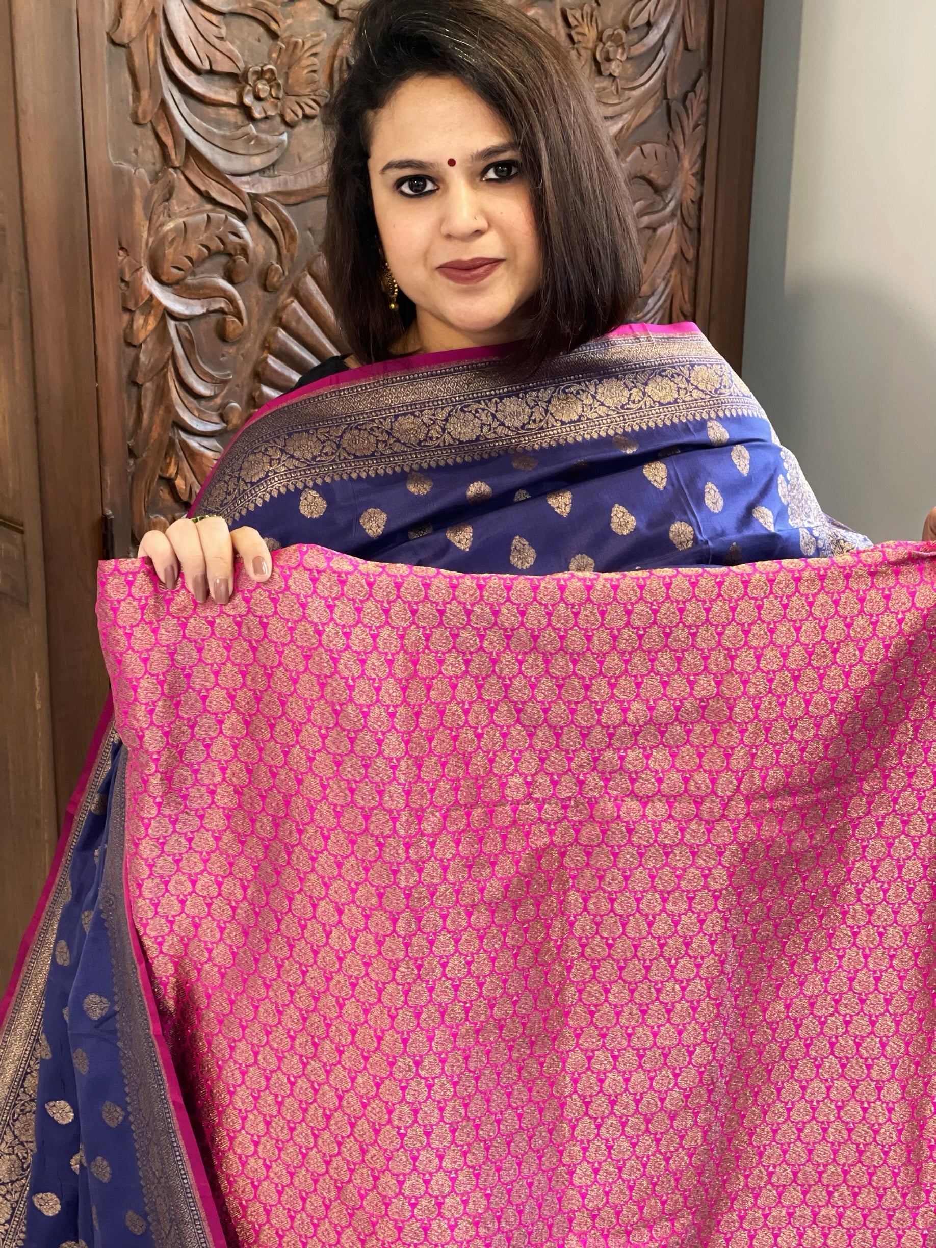 Rani Designer Handwoven Kadwa Banarasi Suit Set in Pure Silk - Masakalee
