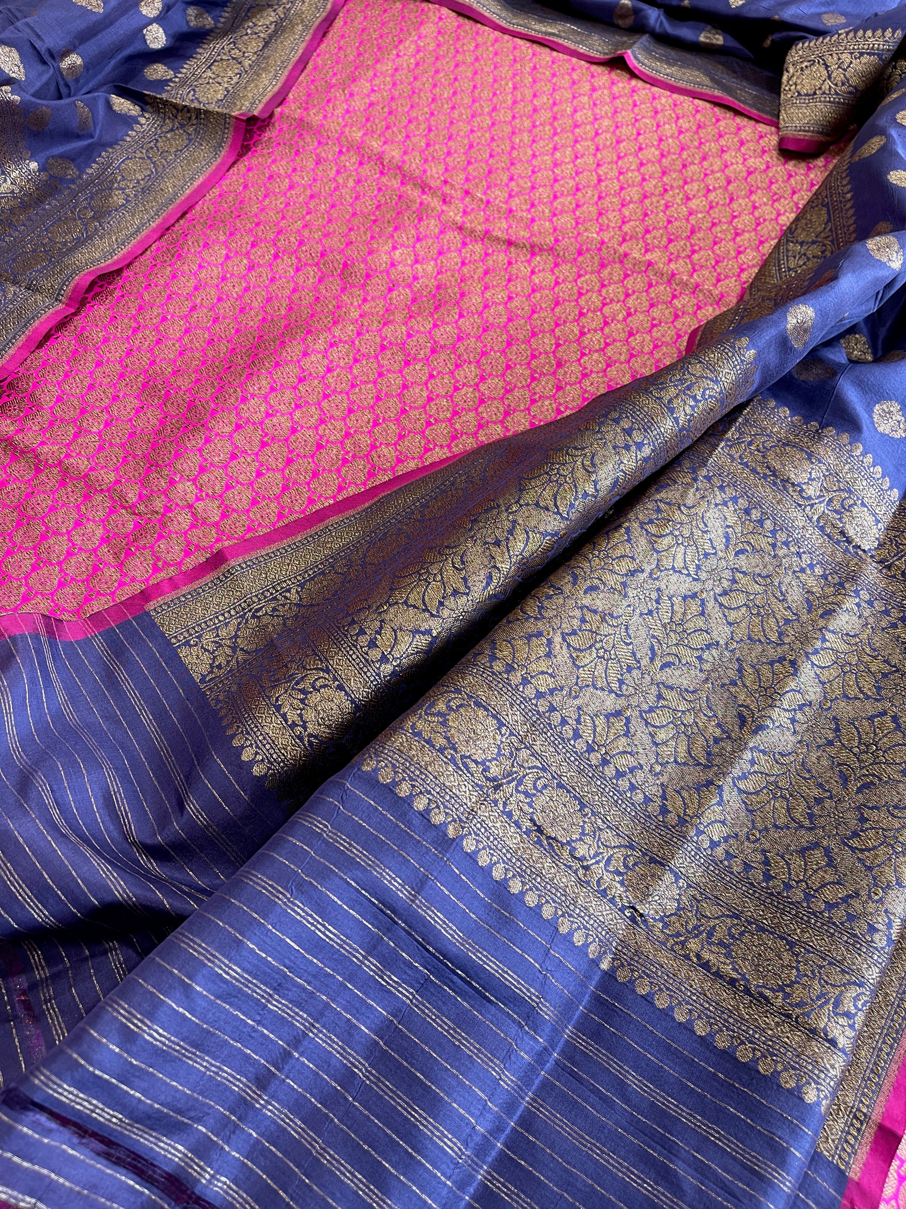 Rani Designer Handwoven Kadwa Banarasi Suit Set in Pure Silk - Masakalee