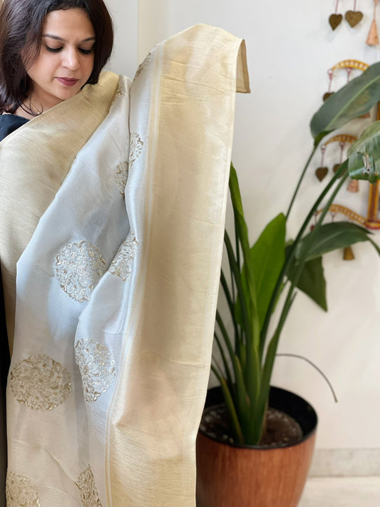 Tissue Chanderi Dupatta with Sequin Handwork - Masakalee