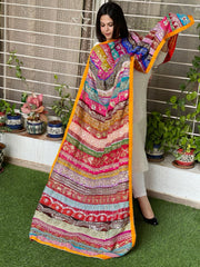 Vintage Dupatta in Pure Georgette, Chiffon - Masakalee