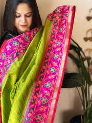 Woven Designer Patola Dupatta in Silk - Masakalee