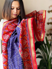 Woven Designer Patola Dupatta in Silk - Masakalee