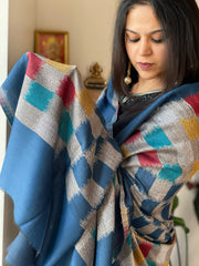 Woven Ikat Pashmina Shawl - Masakalee