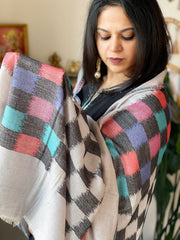 Woven Ikat Pashmina Shawl - Masakalee