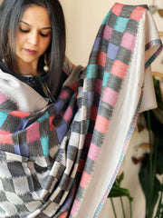 Woven Ikat Pashmina Shawl - Masakalee