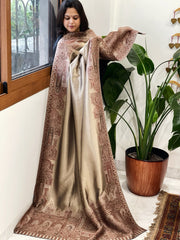 Woven Pure Silk Kaani Dupatta with Zari - Masakalee